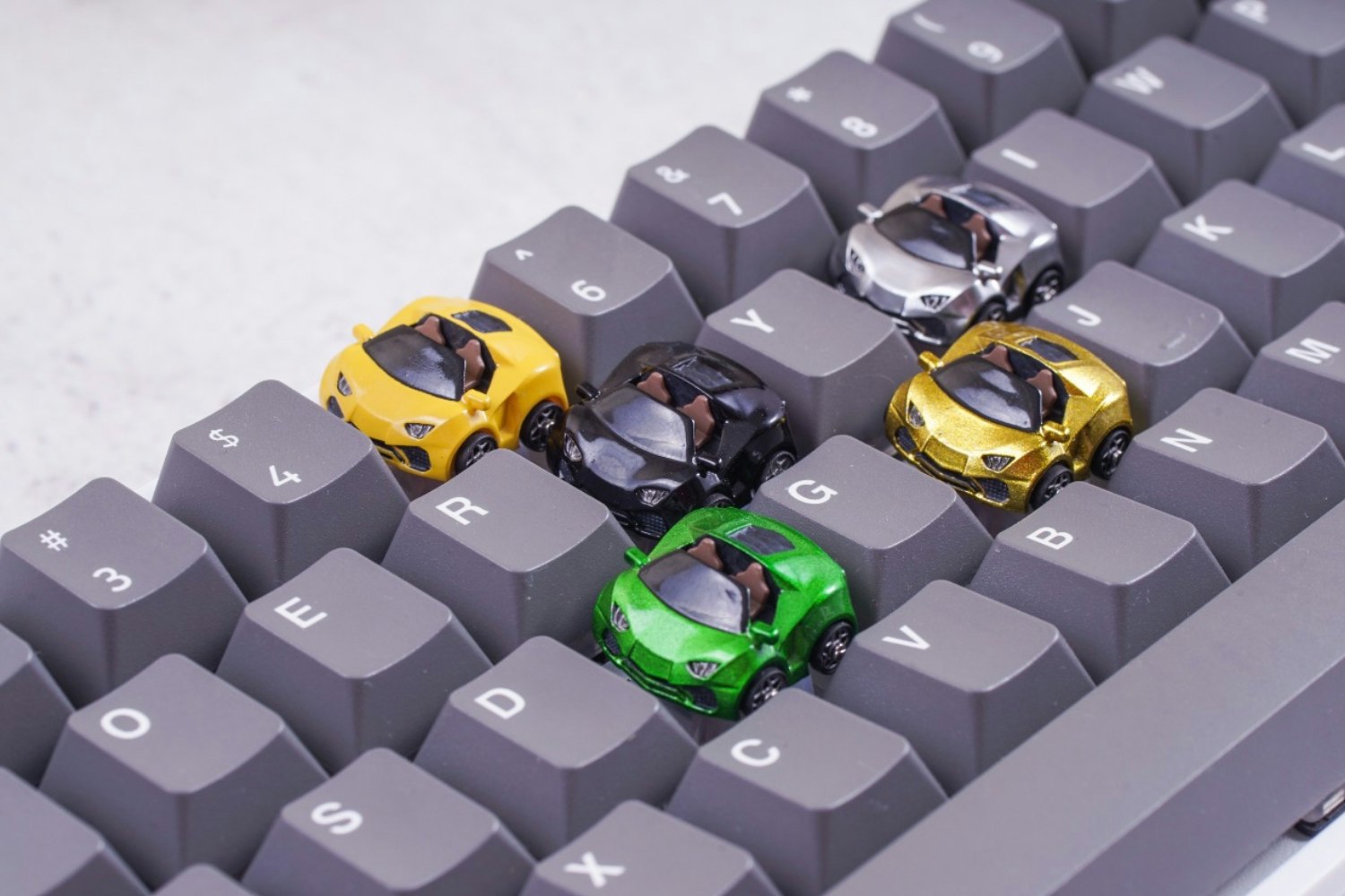 Phangkey Super Car Artisan Keycap Mechanical Keyboards Keycaps